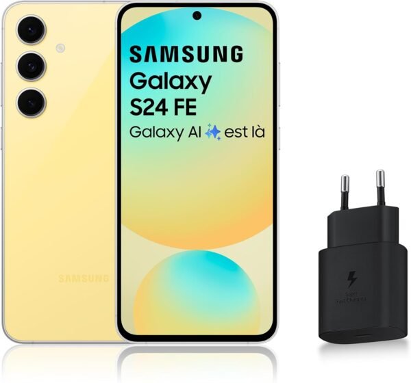 Samsung Galaxy S24 FE Smartphone RAM 8Go - 256 Go Jaune – Image 2